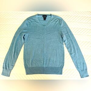 Mens Banana Republic Luxury Blend Silk Cashmere Sweater V Neck Teo Color Size M